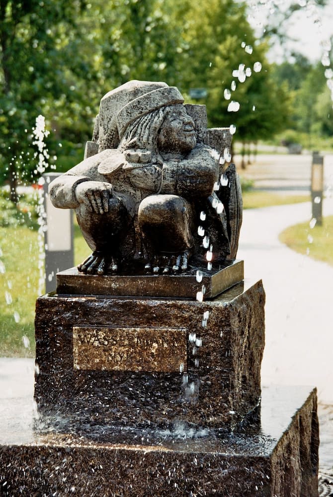 A Vodyanoy statue in Germany.