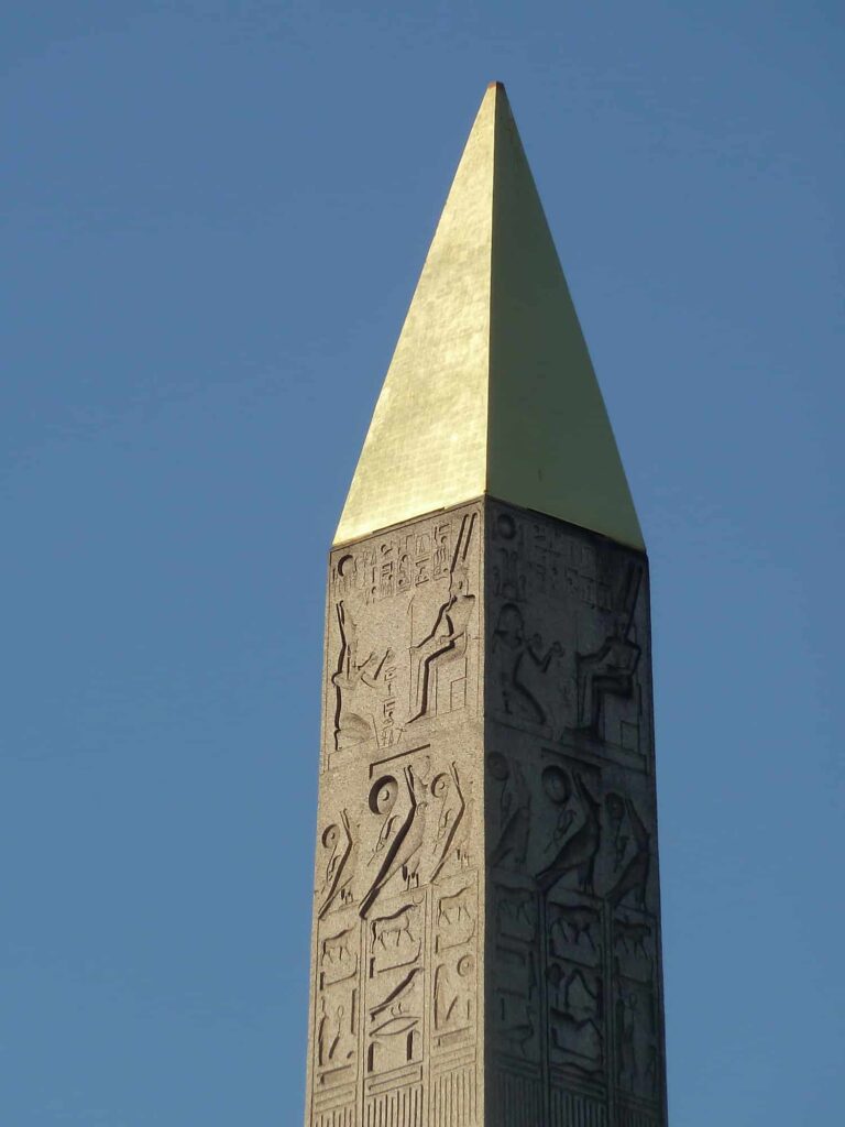 Place de la Concorde The golden top of the obelisk June 2011