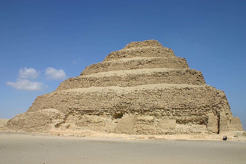 Saqqara stepped pyramid. The Djoser Pyramid.