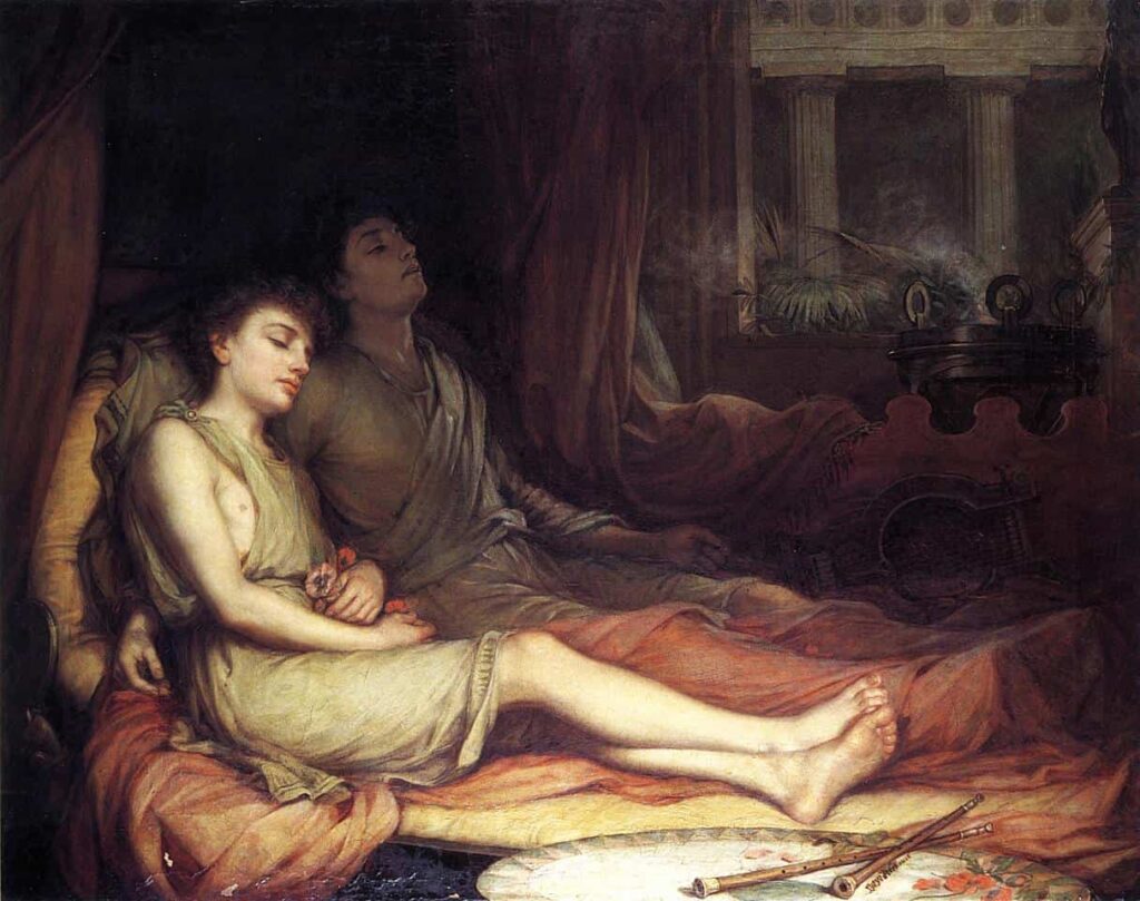 Sleep and his Half-brother Death (1874)