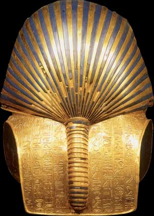 Golden mask of Tutankhamun.