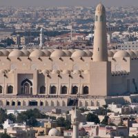 The Imam Muhammad ibn Abd al-Wahhab Mosque in Doha, Qatar