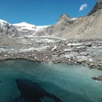 The Pasterze at the foot of the Großglockner in 2023