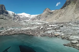 The Pasterze at the foot of the Großglockner in 2023