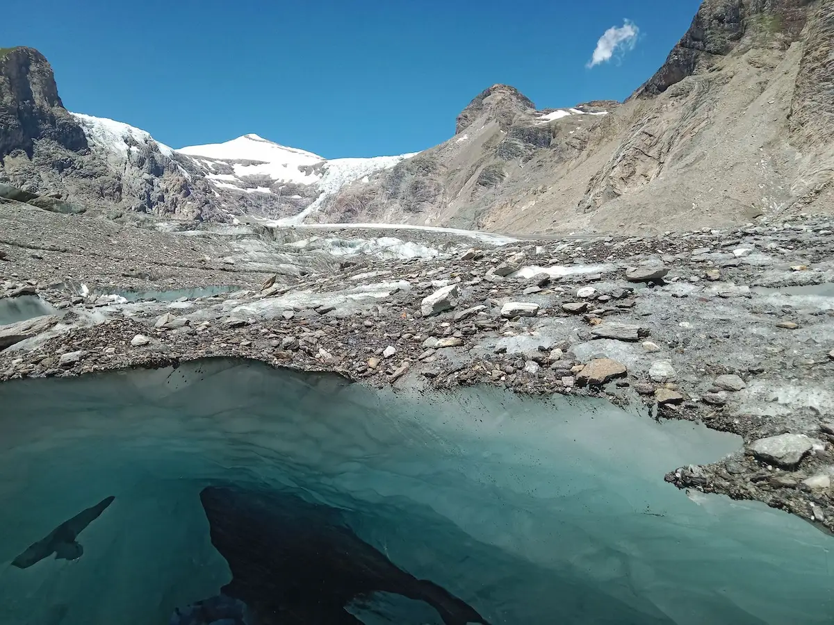 The Pasterze at the foot of the Großglockner in 2023