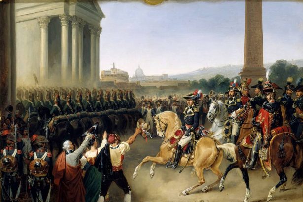 Entry of the French army into Rome, 15 February 1798 by Hippolyte Lecomte