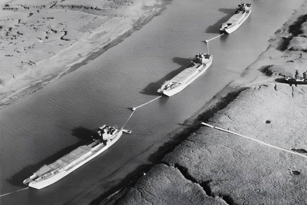 Dummy landing craft, used during Fortitude, at an unknown location in the South-East of England