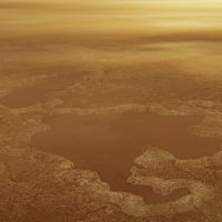 There are rivers and lakes on the surface of Saturn's moon Titan.