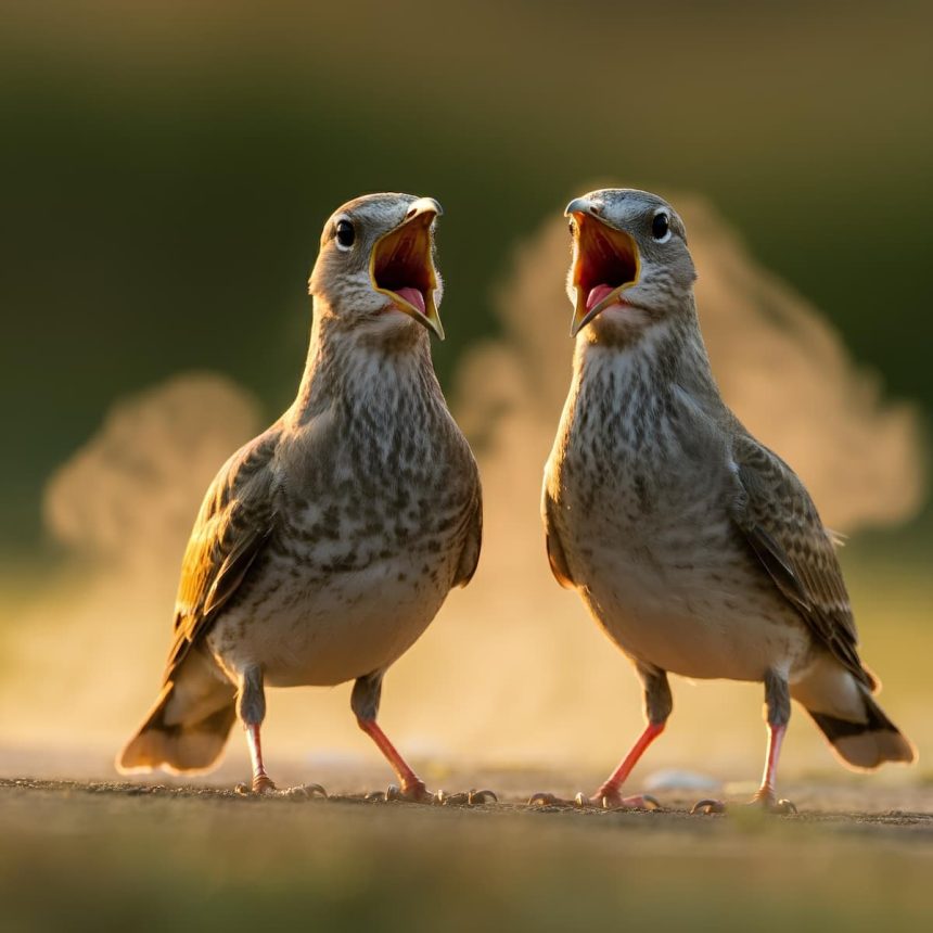 Birds Open Their Beaks Wide During Heatwaves