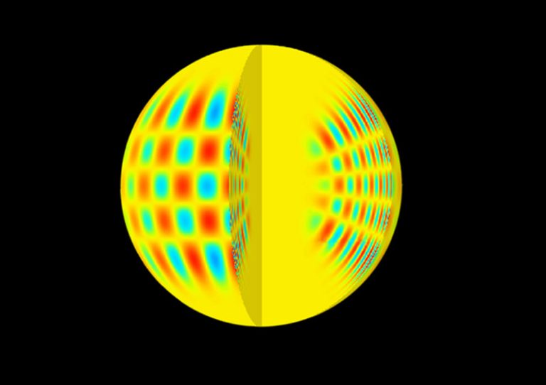 The surface of the sun and other stars oscillates due to different plasma flows in their interior