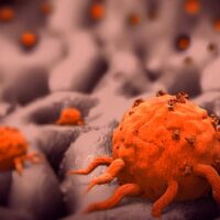 3D visualization of a crab-shaped cancer cell