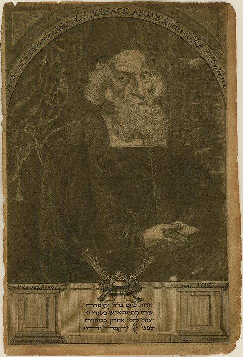 Portrait of Rabbi Isaac Aboab da Fonseca