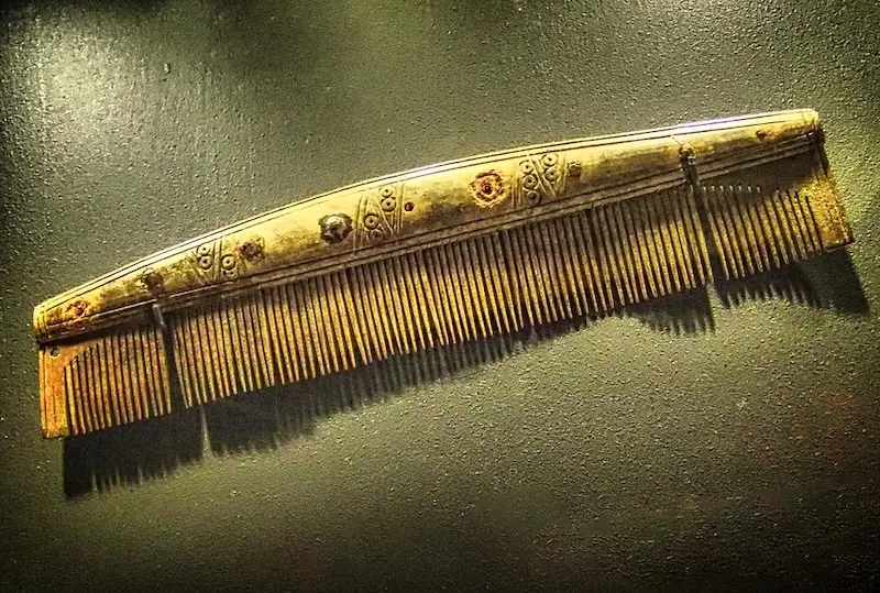 A Viking bone comb