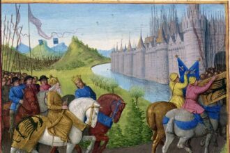 Arrival of the Crusaders at Constantinople, by Jean Fouquet