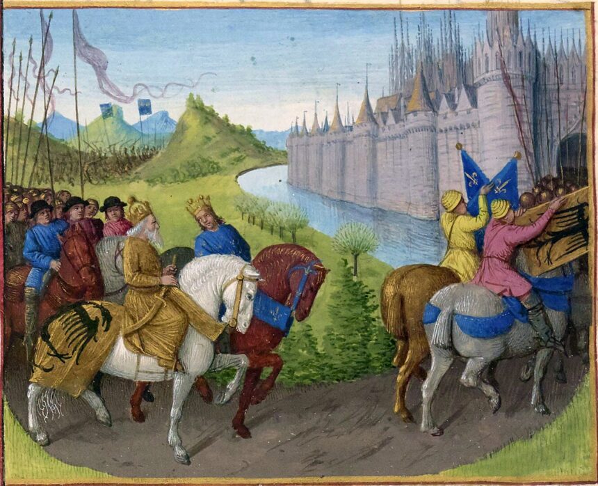 Arrival of the Crusaders at Constantinople, by Jean Fouquet