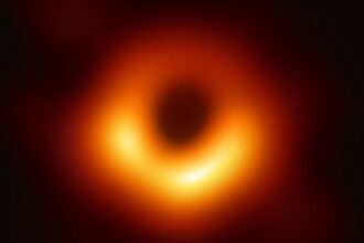 Image of the supermassive black hole at the core of the galaxy Messier 87 / ESO