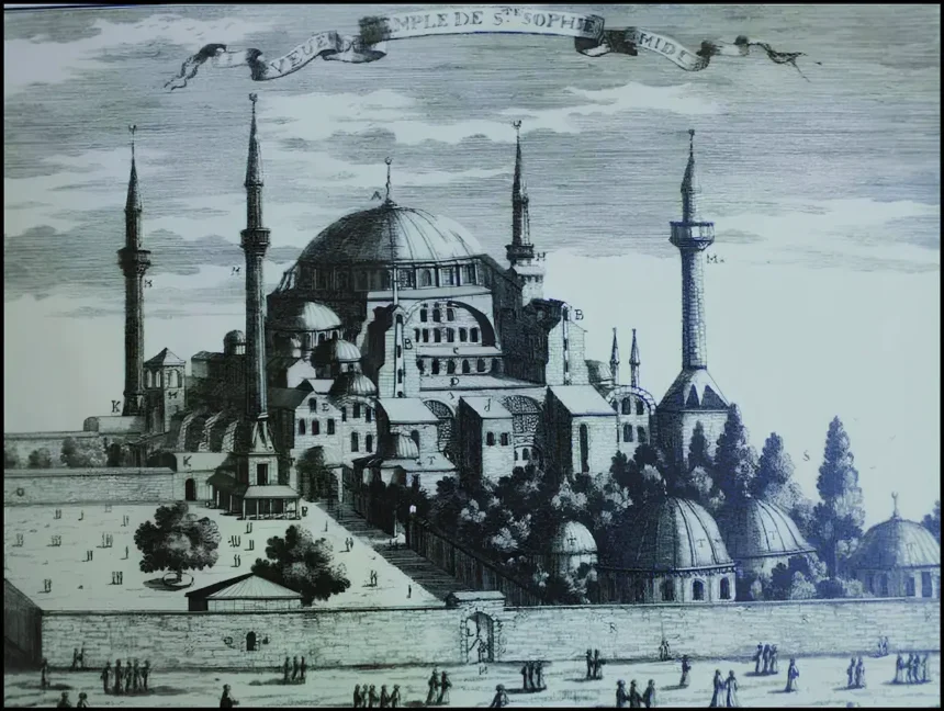 Hagia Sophia, Joseph Grelot, 1680.