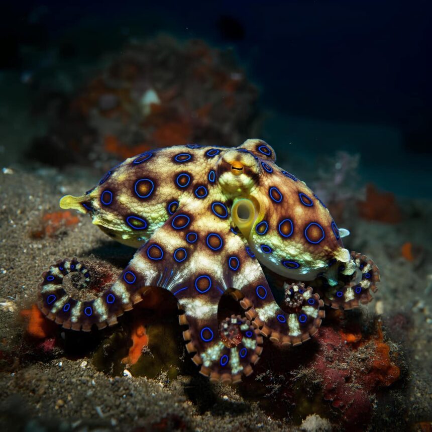 Large blue-ringed octopus