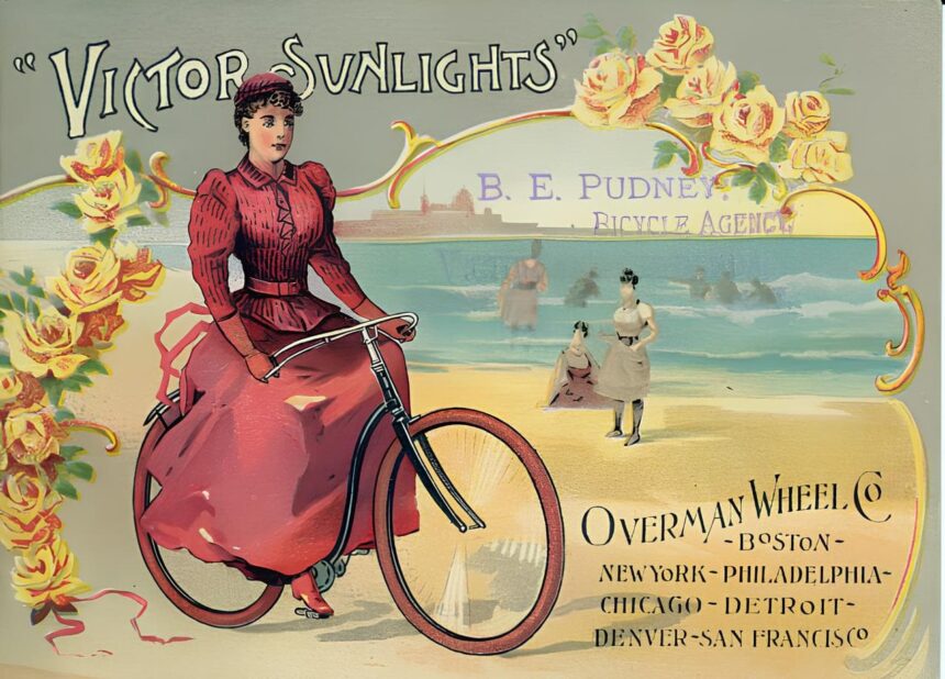 1894 advertisement for the Victor Bicycle, made by the Overton Wheel Company