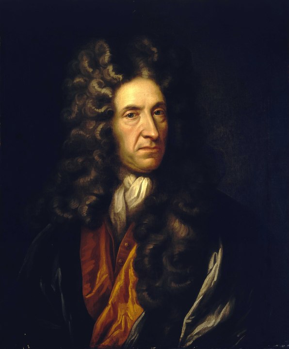 Portrait of the author, Daniel Defoe