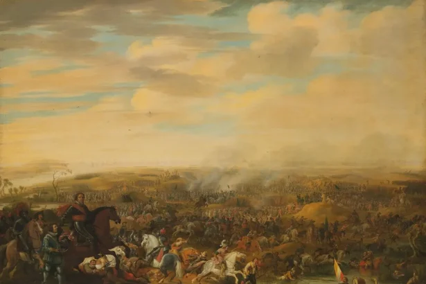 Prince Maurice at the Battle of Nieuwpoort by Pauwels van Hillegaert