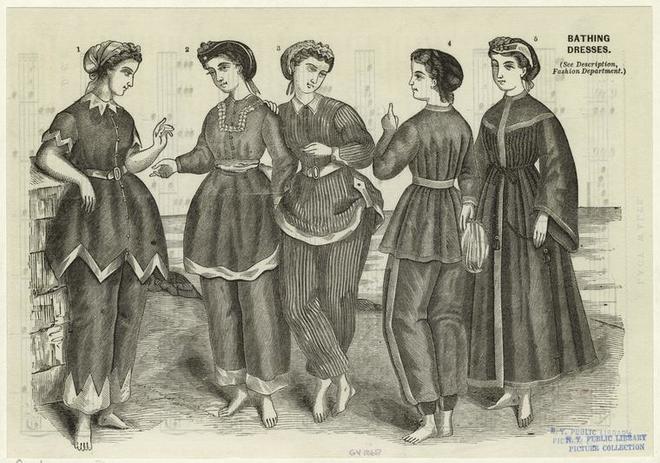 Swimwear, 1868.