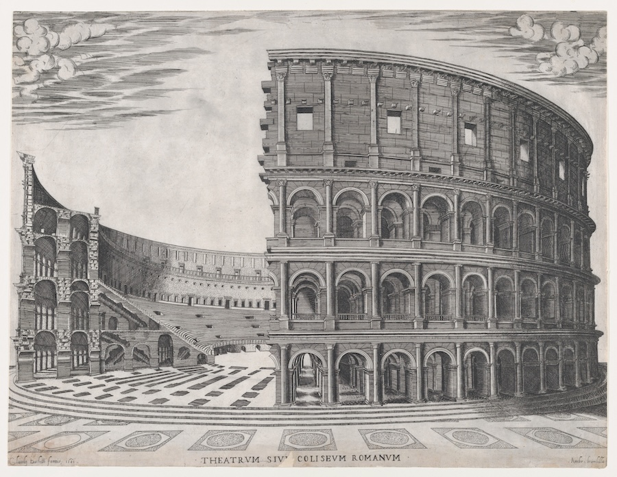 The Colosseum, from "Speculum Romanae Magnificentiae"