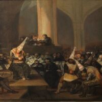 The Inquisition Tribunal. A painting by Francisco Goya