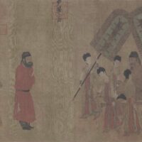 Yan Liben. Emperor Taizong gives an audience to the ambassador of Tibet Palace Museum