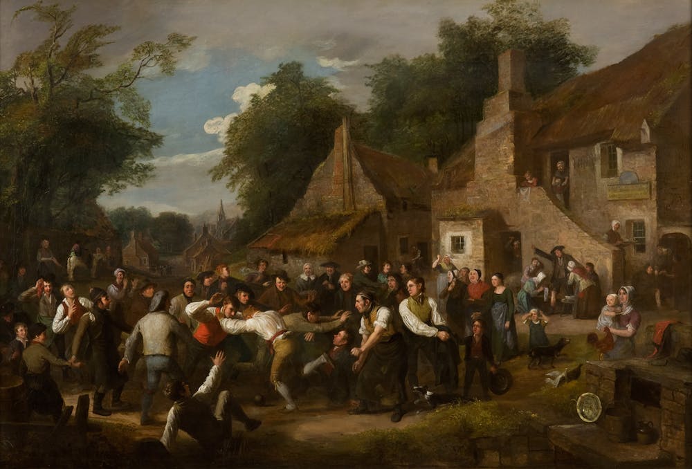 The Village Ba’ Game by Alexander Carse, 1818