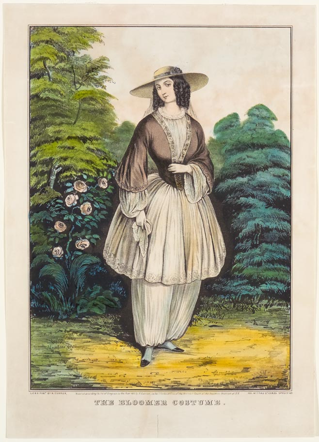 1850s' fashion bloomers Amelia Bloomer