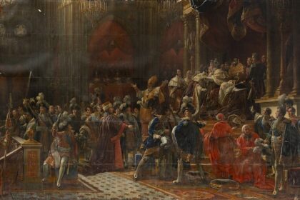 Consecration of Charles X as King of France in the Cathedral of Reims