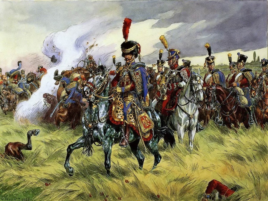 French 9th Hussars by Victor Huen