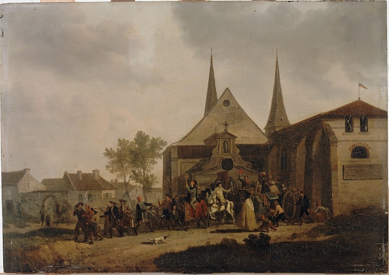 Looting of a church during the Revolution,