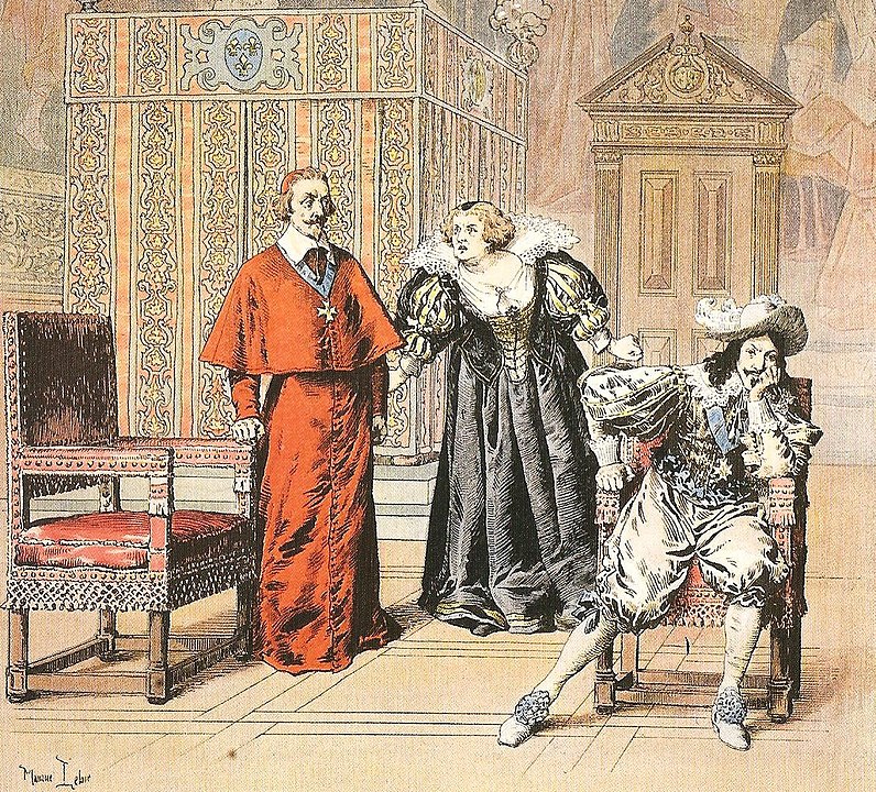 Marie de' Medici confronts Cardinal Richelieu before Louis XIII Day of the Dupes