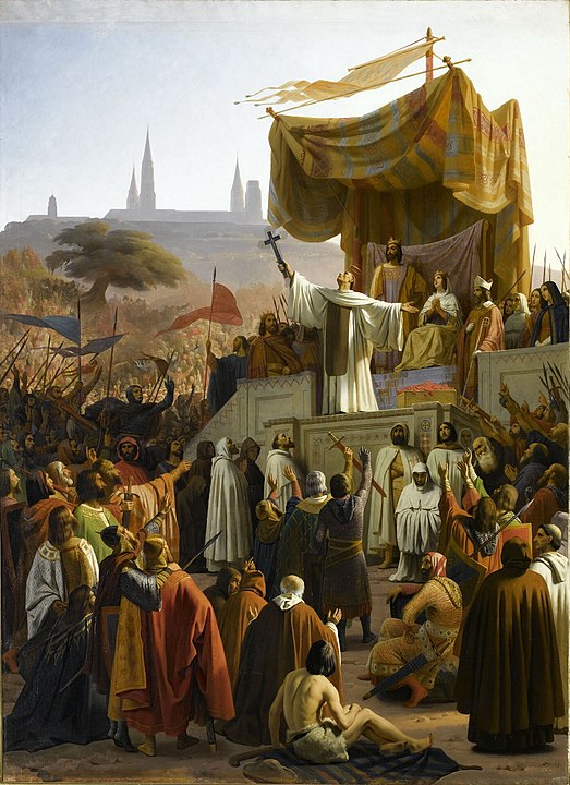 Saint Bernard preaching the second crusade in Vézelay in 1146