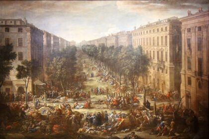 Contemporary painting of Marseille during the Great Plague