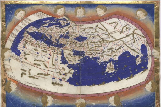 Nicolaus Germanus's 1467 manuscript copy of Ptolemy's world map