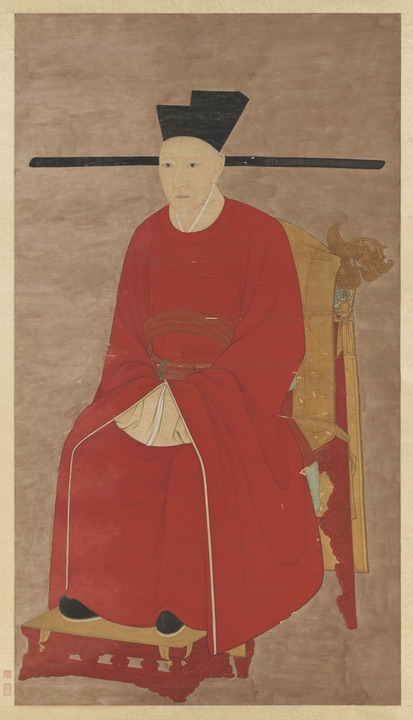 A portrait of Emperor Gaozong of Song (r. 1127–1162)