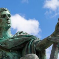 Statue of Constantin the Great in York, United Kingdom.