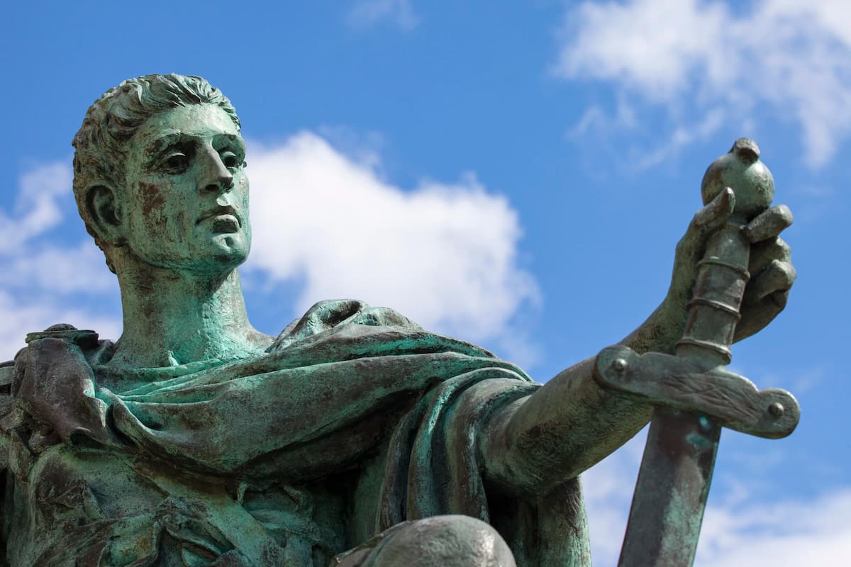 Statue of Constantin the Great in York, United Kingdom.