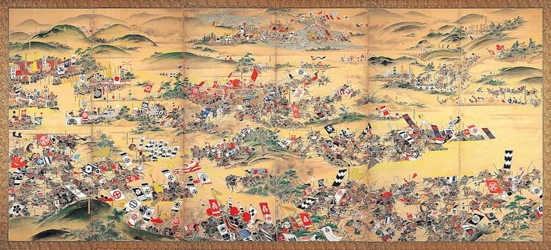 Edo period screen depicting the Battle of Sekigahara