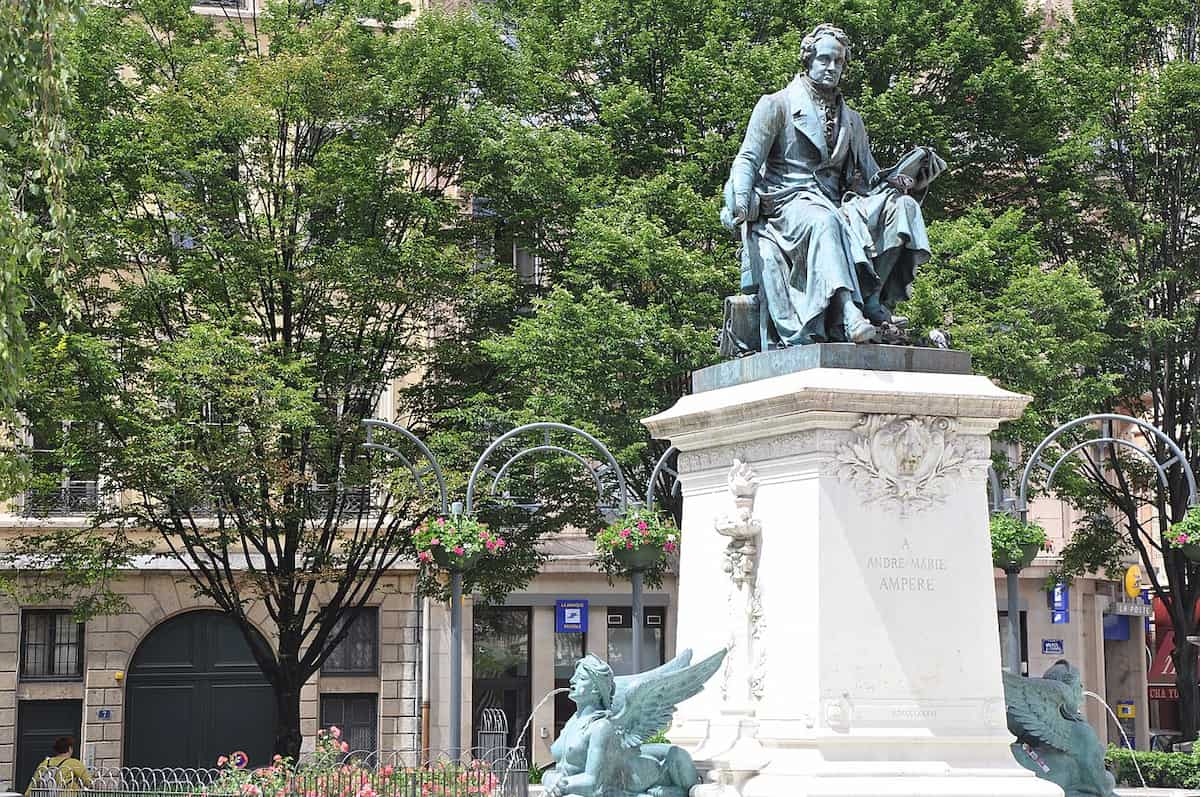 Lyon (France), Statue of André-Marie Ampère