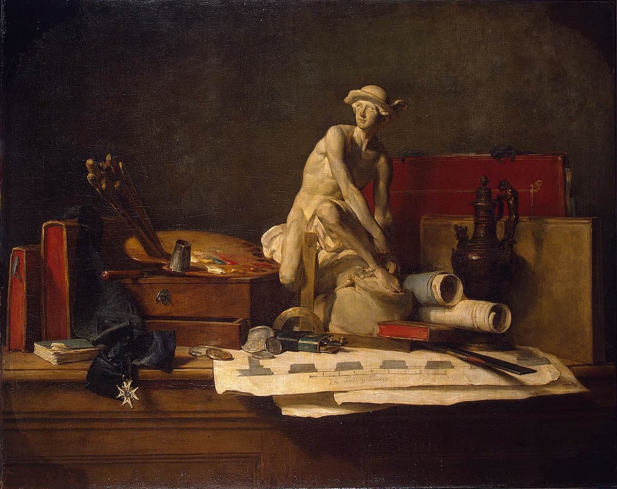 Still Life with Attributes of the Arts (1766)