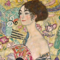 gustav klimt Lady with a Fan (Klimt)