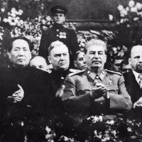 Mao Zedong and Joseph Stalin in Moscow, December 1949