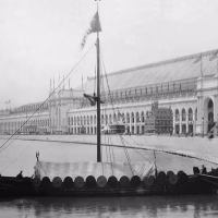 A replica of the Gokstad ship, named Viking