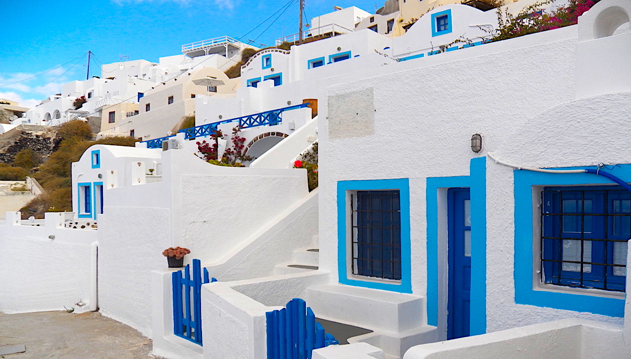 Why Greek Island Houses Are Blue and White?