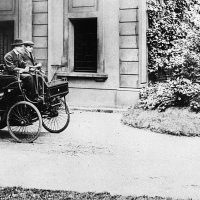Charles Rolls driving a Peugeot 1896