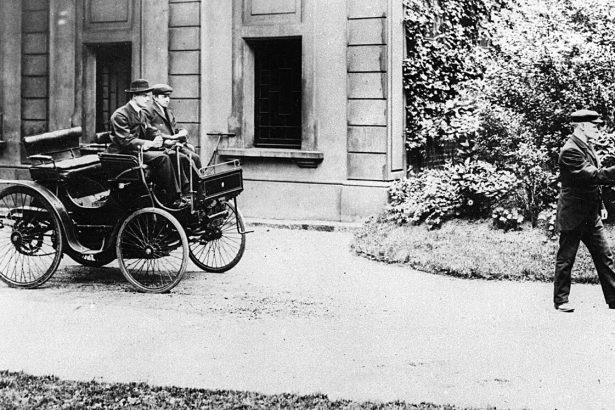 Charles Rolls driving a Peugeot 1896